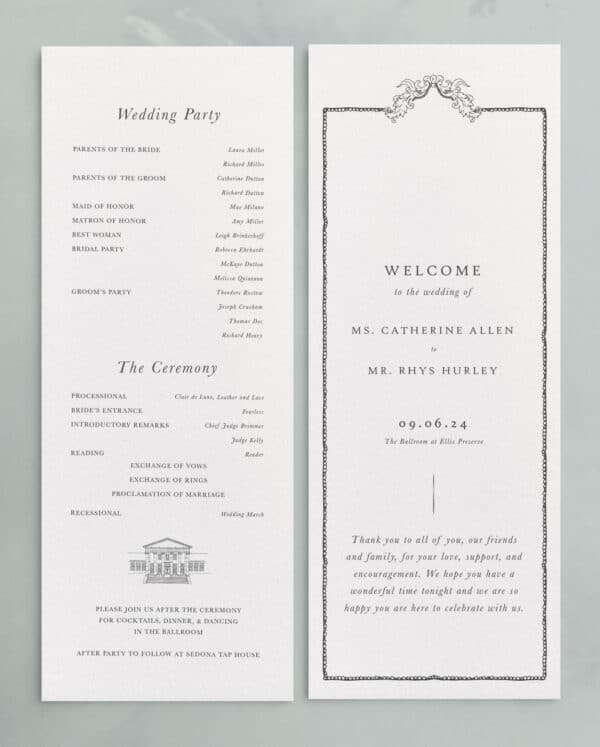 Ballroom: Ceremony Programs - Image 2