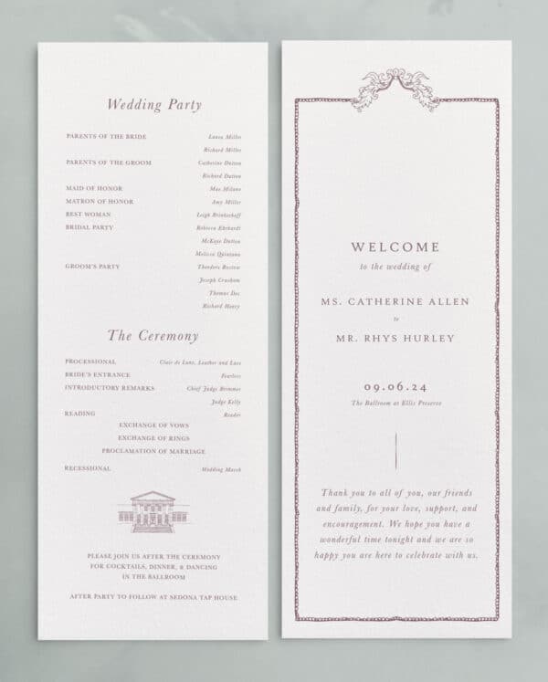 Ballroom: Ceremony Programs - Image 11