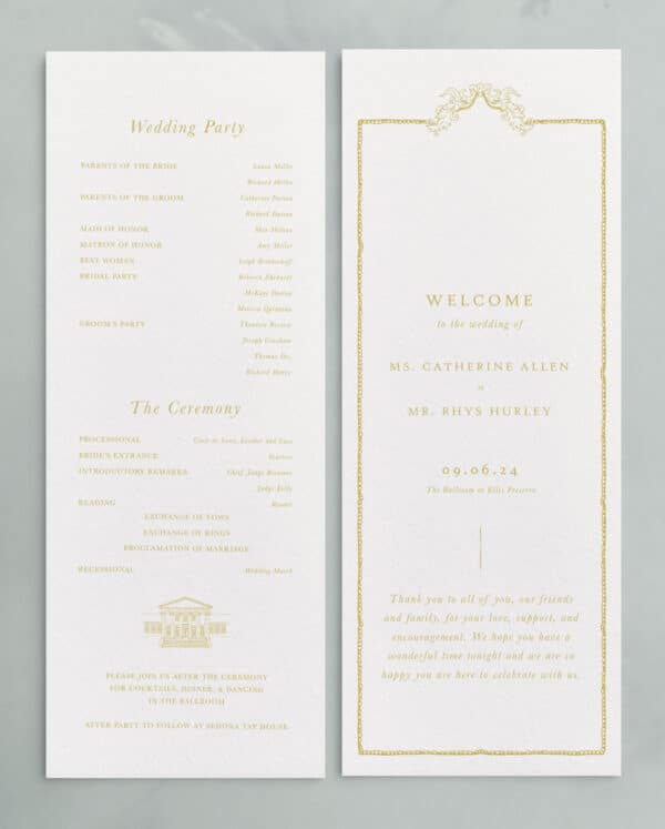 Ballroom: Ceremony Programs - Image 3