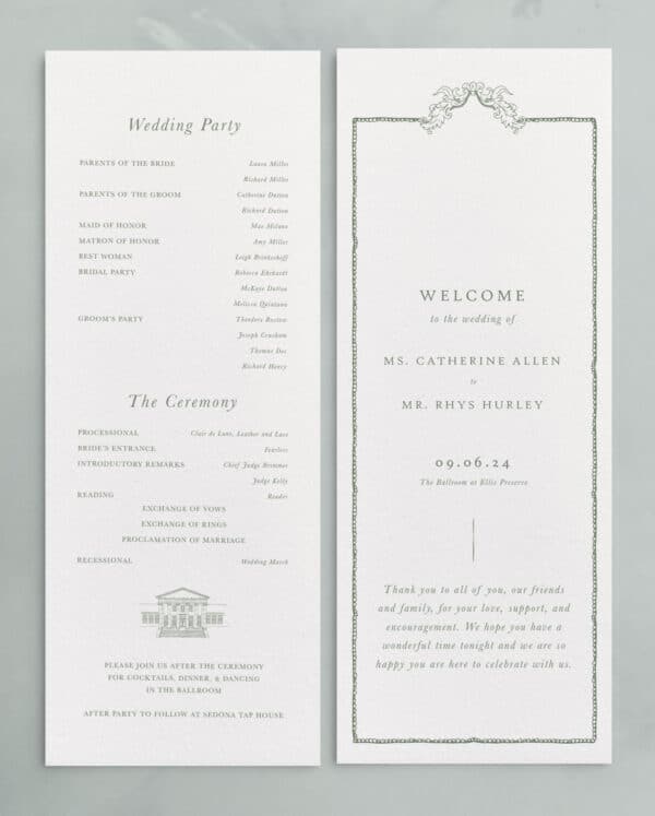 Ballroom: Ceremony Programs - Image 6