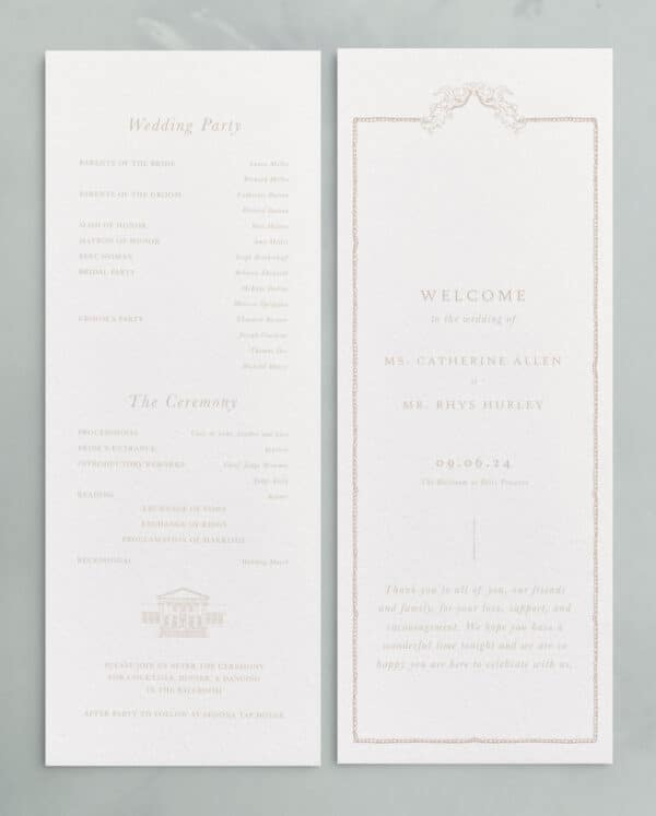 Ballroom: Ceremony Programs - Image 4