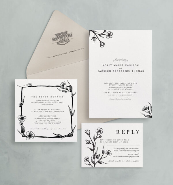 Catherine: 4-Piece Invitation